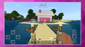 Iniciarás en una isla junto con otros 99 jugadores que juegan contigo online. Girl Pink House Juego Multijugador 2018 Mcpe For Android Apk Download