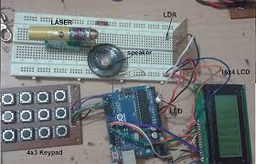 laser based security system using arduino