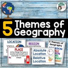 5 Themes Of Geography Worksheets Teaching Resources Tpt