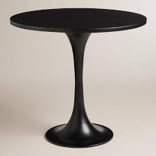 Round Metal Glynn Accent Table In Black