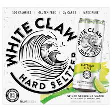 white claw hard seltzer natural lime