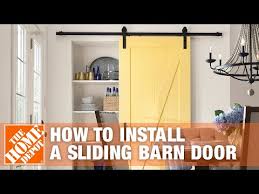 how to install barn doors