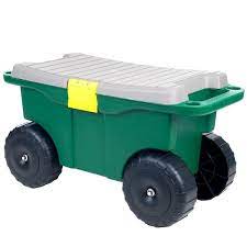 Plastic Garden Storage Cart And Scooter