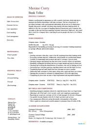 Resume Objective Examples For Bank Teller