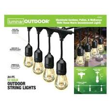 24 ft 12 bulb outdoor string lights