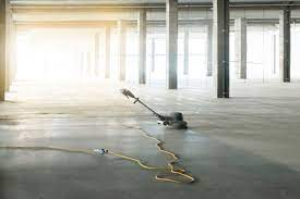 how are concrete floors polished
