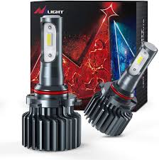 nilight 9005 hb3 led headlight bulbs 60w 10000 lumens 6000k cool white csp led headlight conversion kit super bright auto high beam low beam fog