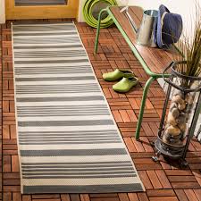 outdoor stripe coastal runner rug