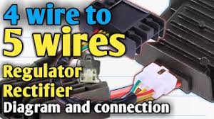 Suzuki wire diagram reading industrial wiring diagrams. 4 Wires To 5 Wires Regulator Rectifier Paano Ang Connection Wiring Diagram Youtube