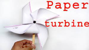 how to make paper turbine windmill