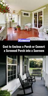 cost to enclose a porch or convert a