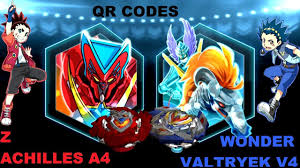Join now to share and explore tons of collections of awesome wallpapers. Wonder Valtryek V4 Vs Z Achilles A4 Qr Codes In Beyblade Burst App Gameplay Turbo Evolution Update Youtube