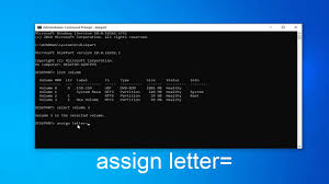 change drive letter using command