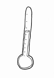 Students can color a picture of a thermometer. Coloring Page Thermometer Free Printable Coloring Pages Img 14735