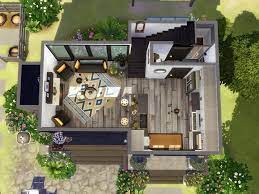 Sims Resource Modern Black Tiny House