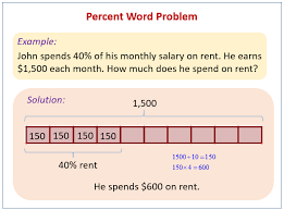 percent word problems solutions