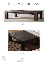 Rh Dupe Coffee Table Oversized Coffee
