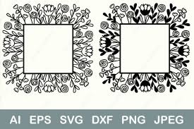 45 Flower Border Svg Designs Graphics