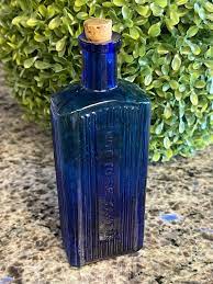 Antique Cobalt Blue Glass Poison