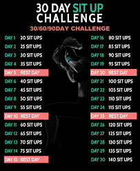 30 Day Sit Up Challenge 306090 D