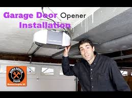 garage door opener installation by