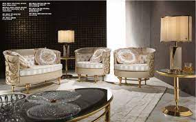 white italian furniture living room set
