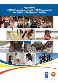The page illustrates the complexity of development and the bank's response by asking: Report Of The Asean Regional Assessment Of Mdg Achievement And Post 2015 Development Priorities Asean One Vision One Identity One Community