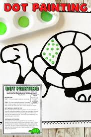 Turtle Dot Painting Free Printable