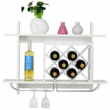 Wall Mount Wine Rack Organizer With