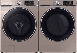 Reduces vibrations 40% more than standard vrt™ washers. Samsung Sawadrgc63001 Side By Side Washer Dryer Set With Front Load Washer And Gas Dryer In Champagne