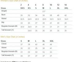 Which Lululemon Size Chart 9 Canadianpharmacy Prices Net