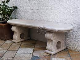 Natural Stone Garden Bench By Gh Lazzerini