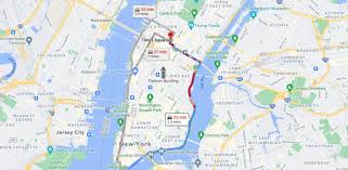 shortest route with google maps maptive