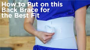 Though a brace may not be necessary during all stages of recovery, it's best to wear it when recommended by your back surgeon. How To Put On This Back Brace For The Best Fit Women S Lumbar Support For Lower Back Pain Youtube