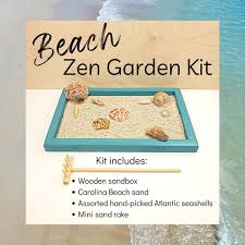 Beach Zen Garden Kit Desktop Sand Box