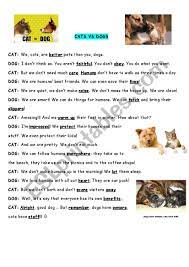 dogs vs cats esl worksheet by chud