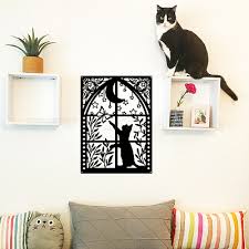 Cat And Erfly Metal Wall Art Decor