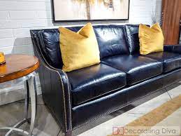 blue leather sofa decorating ideas off