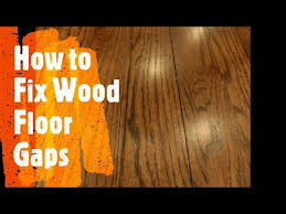 how to fix wood floor gaps easily