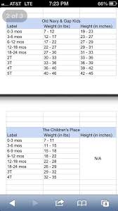 clothing size chart baby clothes sizes