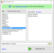 free sql to excel converter