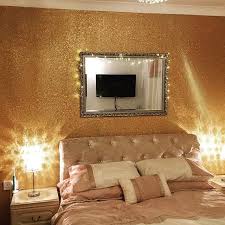 Working with glitter wall paint with interior design applications has become popular today as the glitter paint has gotten bett. Bedroom Glitter Paint For Walls Home Decor Interior Design Ideas