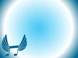 Winged Music Icon Backgrounds Blue Music White Templates Free
