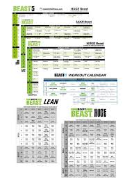 printable body beast schedule