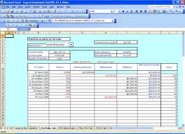 Excel Personal Investment Portfolio Template Simple Investment