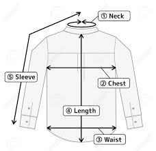 Business Shirt Illustration For Size Chart