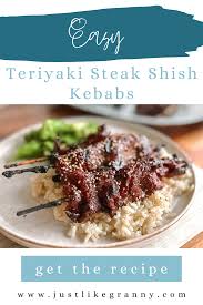 teriyaki steak kabobs a delicious