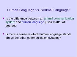 Animal communication is not symbolic, so it cannot preserve ideas of the past. Be Working On Review Questions For Biological Bases Of Language