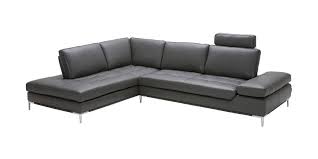 Executive Empire Modern Dark Gray Sofa Left