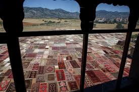 hand woven carpets pastel colors